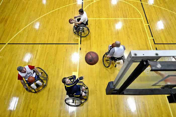 Sports wheelchair for basketball