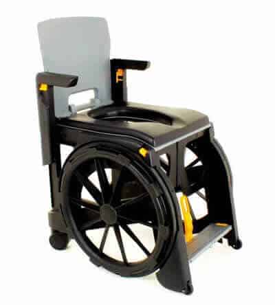 Wheelable commode and shower chair