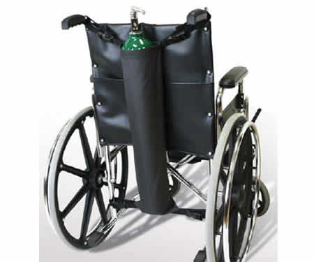 Wheelchair oxygen tank holder by NY ortho